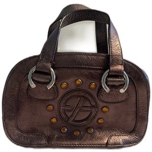 Francesco Biasia Metallic Brown Mini Bag